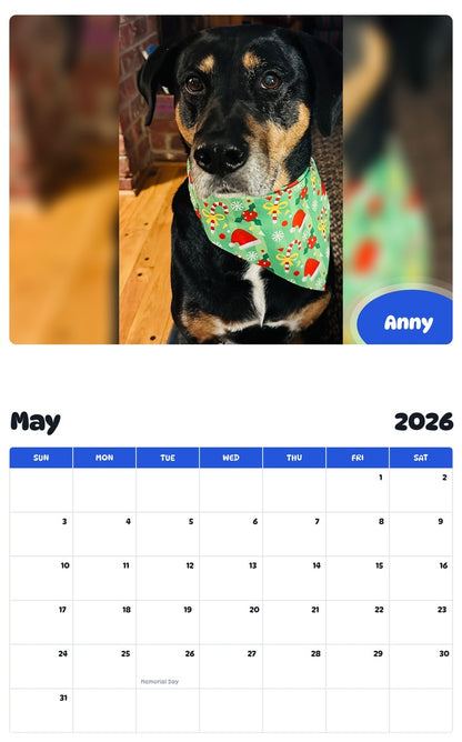 2026 - 2027 Anny - Pawidols Pet Calendar