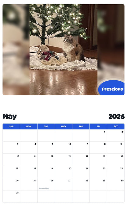 2026 - 2027 Prescious - Pawidols Pet Calendar