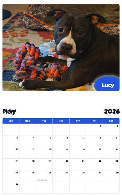 2026 - 2027 Lucy - Pawidols Pet Calendar