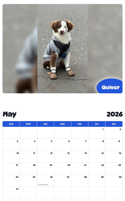 2026 - 2027 Quiver - Pawidols Pet Calendar