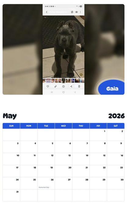 2026 - 2027 Gaia - Pawidols Pet Calendar