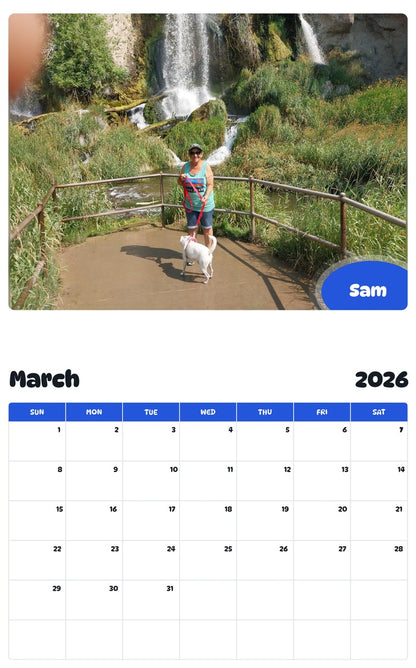 November 2025 - October 2026 Sam - Pawidols Pet Calendar