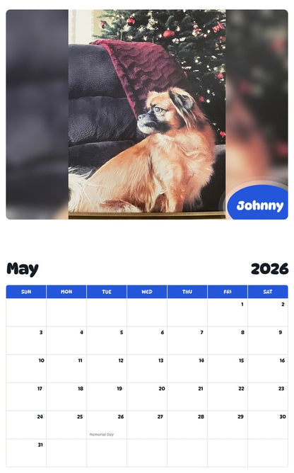 2026 - 2027 Johnny - Pawidols Pet Calendar