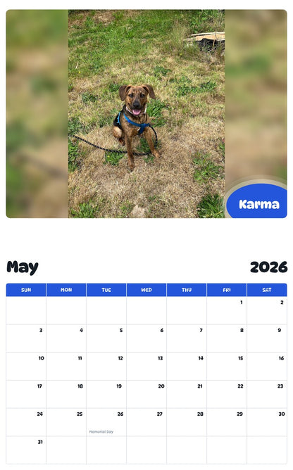2026 - 2027 Karma - Pawidols Pet Calendar
