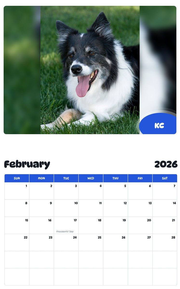 October 2025 - September 2026 KC - Pawidols Pet Calendar