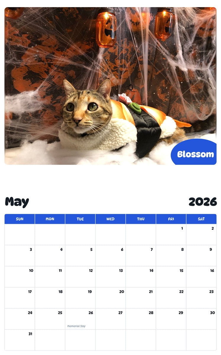 2026 - 2027 Blossom - Pawidols Pet Calendar