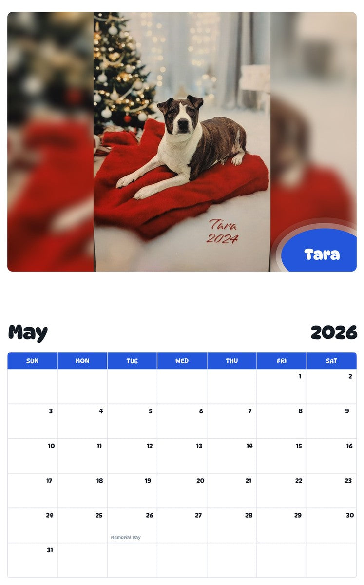 2026 - 2027 Tara - Pawidols Pet Calendar