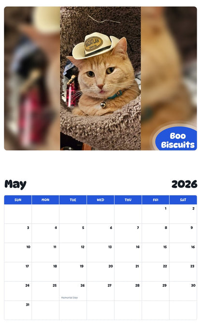 2026 - 2027 Boo Biscuits - Pawidols Pet Calendar