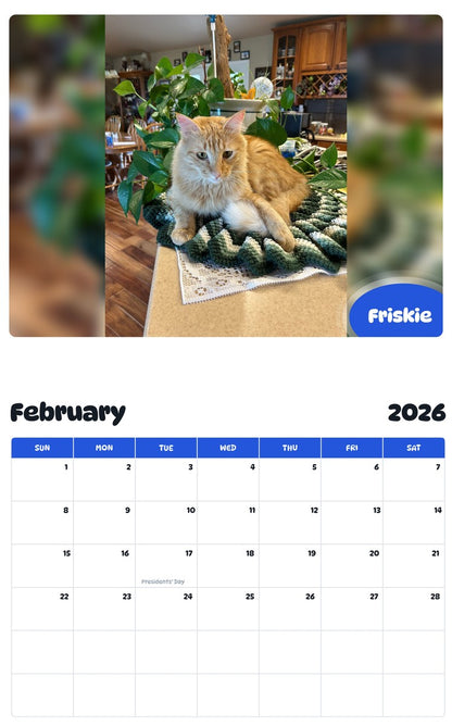 October 2025 - September 2026 Friskie - Pawidols Pet Calendar