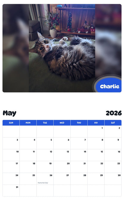2026 - 2027 Charlie - Pawidols Pet Calendar