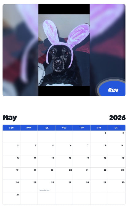 2026 - 2027 Rev - Pawidols Pet Calendar