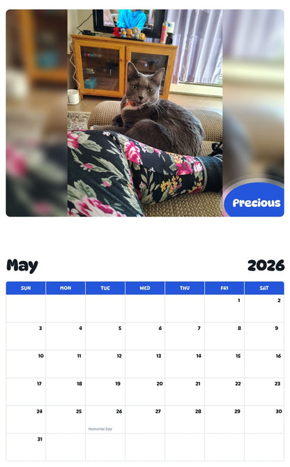 2026 - 2027 Precious - Pawidols Pet Calendar