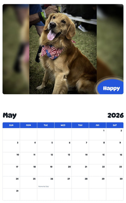 2026 - 2027 Happy - Pawidols Pet Calendar
