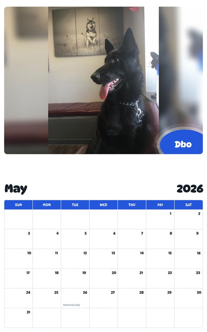 2026 - 2027 Dbo - Pawidols Pet Calendar