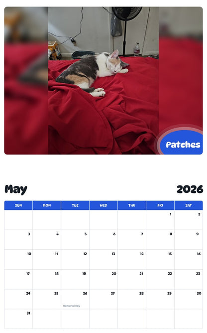 2026 - 2027 Patches - Pawidols Pet Calendar