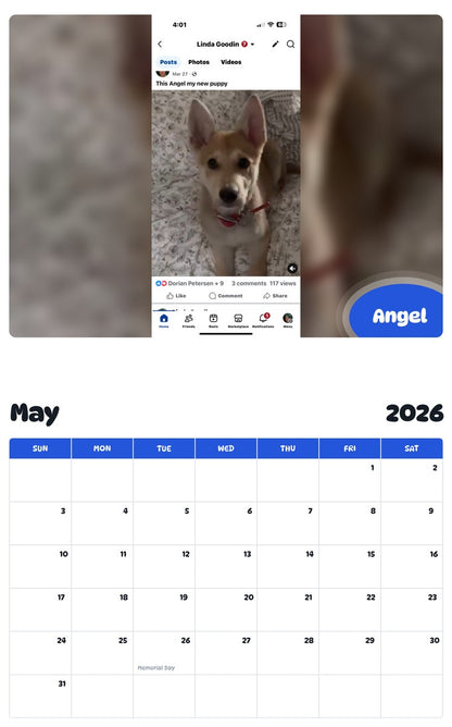 2026 - 2027 Angel - Pawidols Pet Calendar