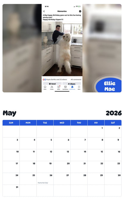 2026 - 2027 Ellie Mae - Pawidols Pet Calendar