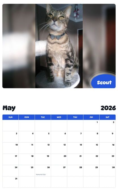 2026 - 2027 Scout - Pawidols Pet Calendar