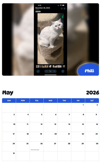 2026 - 2027 Phili - Pawidols Pet Calendar