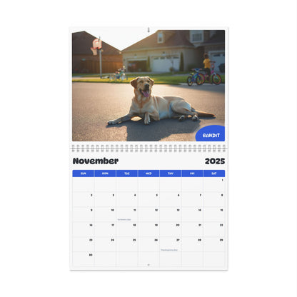 November 2025 - October 2026 Sarah - Pawidols Pet Calendar