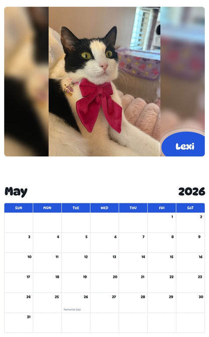 2026 - 2027 Lexi - Pawidols Pet Calendar