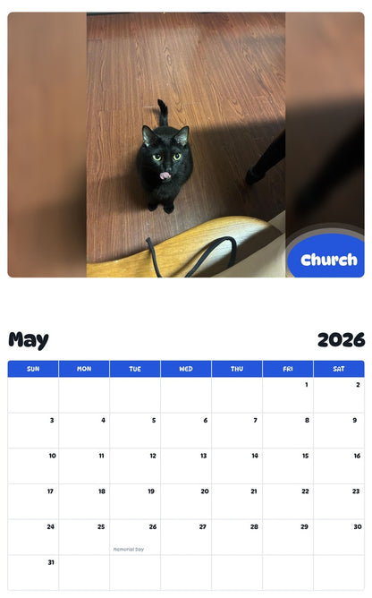 2026 - 2027 Church - Pawidols Pet Calendar