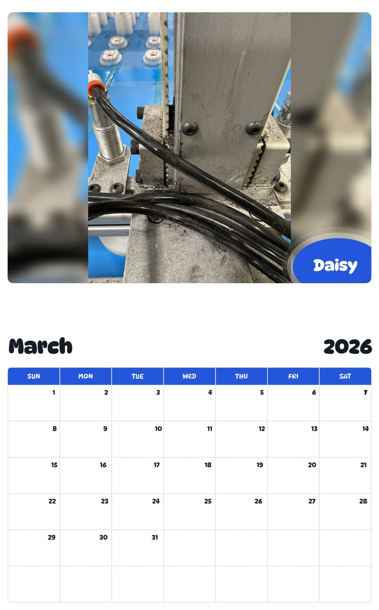 November 2025 - October 2026 Daisy - Pawidols Pet Calendar