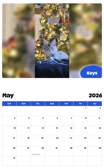 2026 - 2027 Keys - Pawidols Pet Calendar