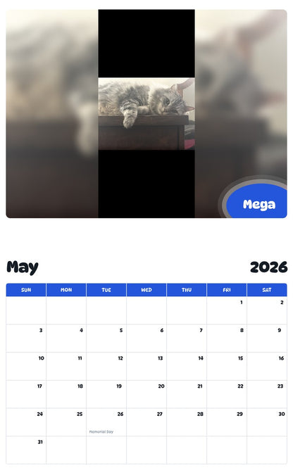 2026 - 2027 Mega - Pawidols Pet Calendar