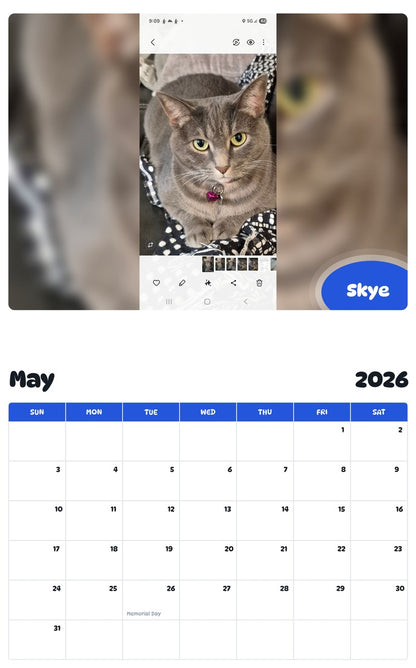 2026 - 2027 Skye - Pawidols Pet Calendar