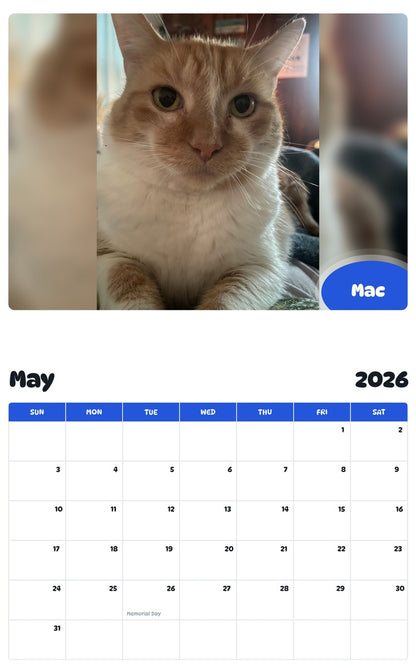 2026 - 2027 Mac - Pawidols Pet Calendar