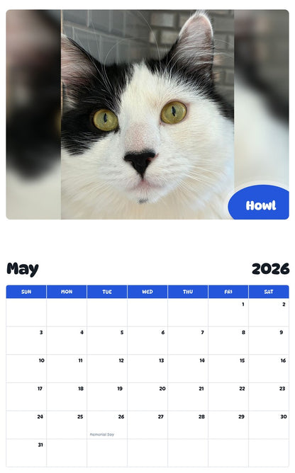 2026 - 2027 Howl - Pawidols Pet Calendar