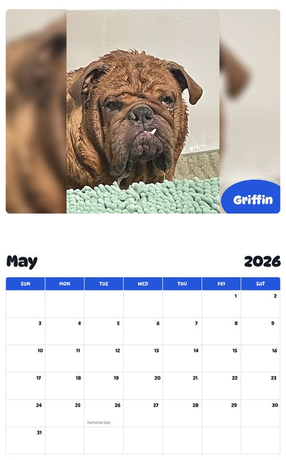 2026 - 2027 Griffin - Pawidols Pet Calendar