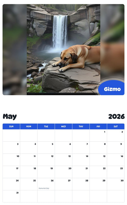 2026 - 2027 Gizmo - Pawidols Pet Calendar