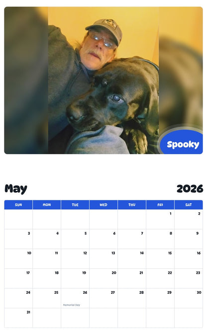 2026 - 2027 Spooky - Pawidols Pet Calendar