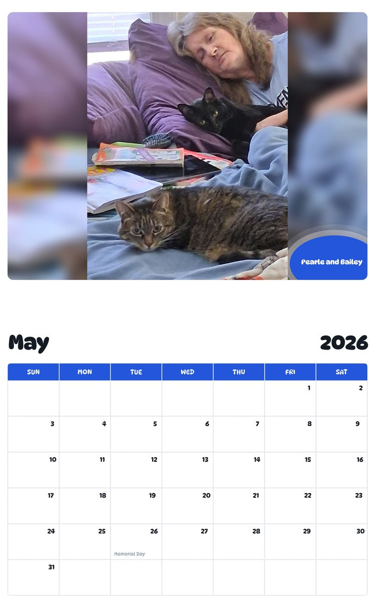 2026 - 2027 Pearle and Bailey - Pawidols Pet Calendar