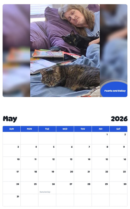 2026 - 2027 Pearle and Bailey - Pawidols Pet Calendar
