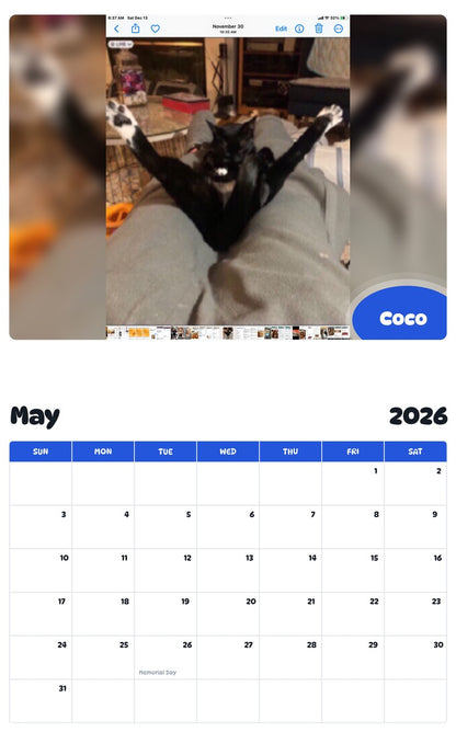 2026 - 2027 Coco - Pawidols Pet Calendar