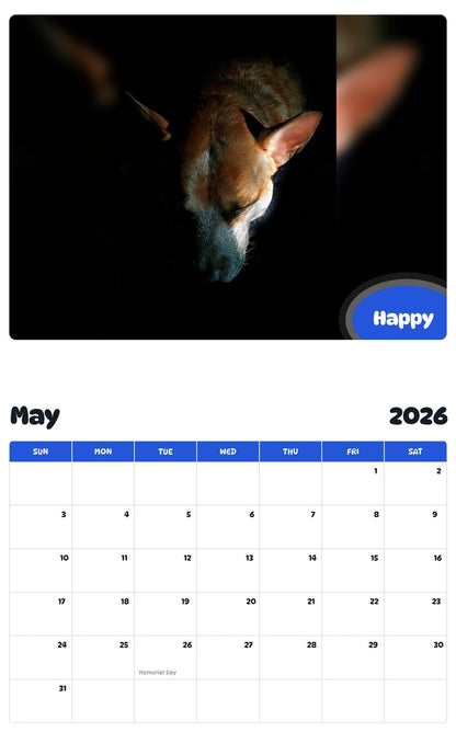 2026 - 2027 Happy - Pawidols Pet Calendar