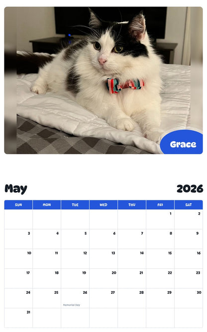 2026 - 2027 Grace - Pawidols Pet Calendar