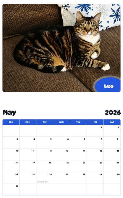 2026 - 2027 Leo - Pawidols Pet Calendar