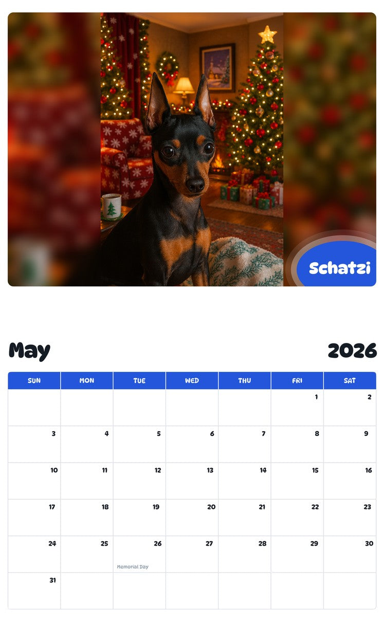 2026 - 2027 Schatzi - Pawidols Pet Calendar