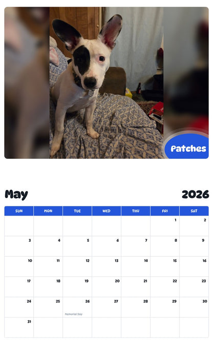 2026 - 2027 Patches - Pawidols Pet Calendar