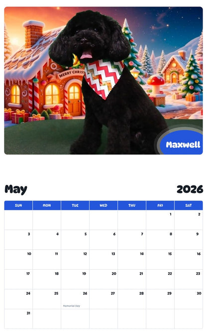 2026 - 2027 Maxwell - Pawidols Pet Calendar