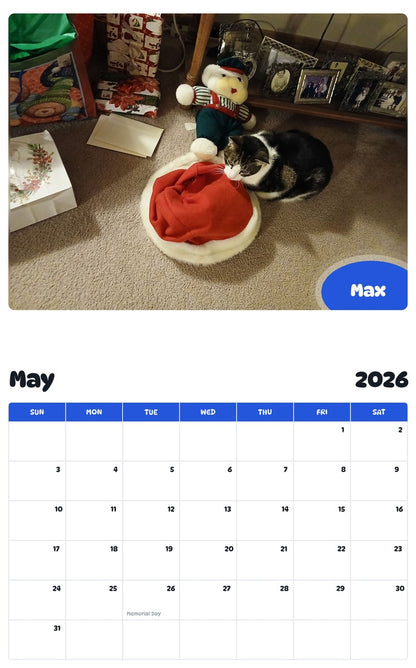 2026 - 2027 Max - Pawidols Pet Calendar