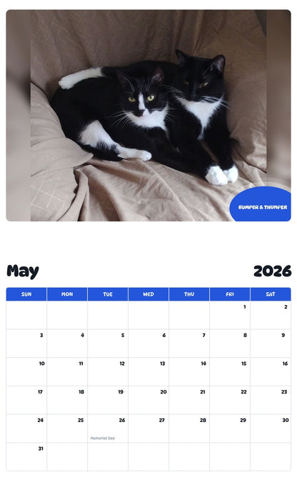 2026 - 2027 BUMPER & THUMPER - Pawidols Pet Calendar
