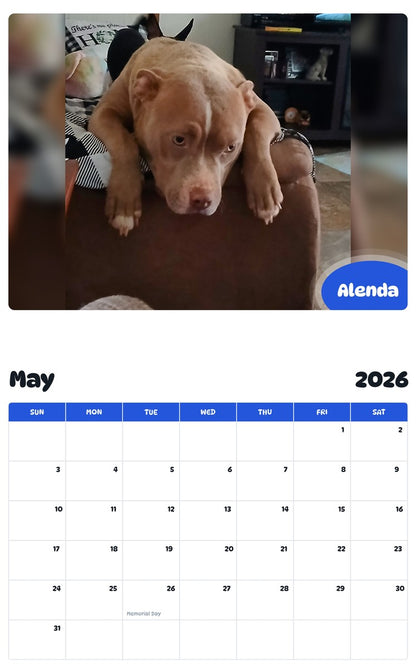 2026 - 2027 Alenda - Pawidols Pet Calendar