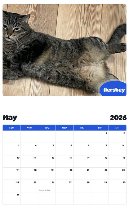 2026 - 2027 Hershey - Pawidols Pet Calendar