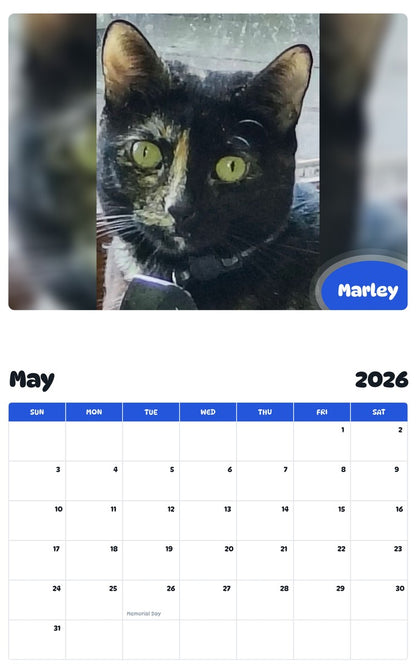 2026 - 2027 Marley - Pawidols Pet Calendar
