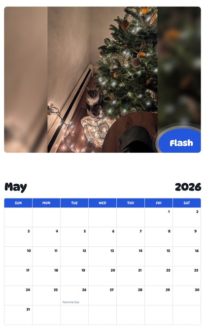 2026 - 2027 Flash - Pawidols Pet Calendar